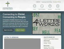 Tablet Screenshot of connectionschristian.org